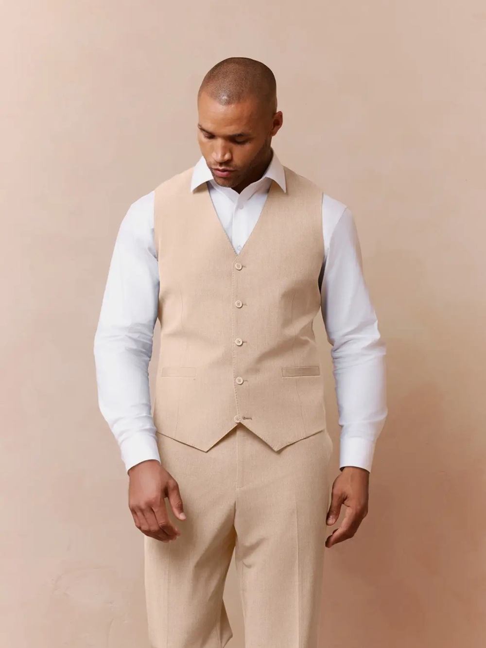 Azazie Savile Tan Men’s Vest